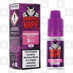 Passionfruit Splash | Tropical Collection by Vampire Vape E Liquid | 10ml Bottles, Strength & Size: 03mg • 10ml