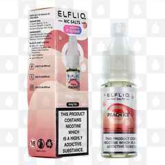 Peach Ice by Elfliq | Elf Bar E Liquid | Nic Salt, Strength & Size: 20mg • 10ml