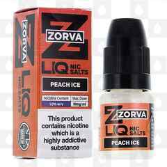 Peach Ice by Zorva Liq E Liquid | 10ml Nic Salt, Strength & Size: 10mg • 10ml
