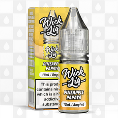 Pineapple Papaya by Wick Liq Bar Juice E Liquid | 10ml Nic Salt, Strength & Size: 05mg • 10ml