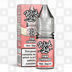 Pink Lemonade by Wick Liq Bar Juice E Liquid | 10ml Nic Salt, Strength & Size: 05mg • 10ml