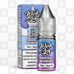 Sour Blue Raspberry by Wick Liq Bar Juice E Liquid | 10ml Nic Salt, Strength & Size: 05mg • 10ml