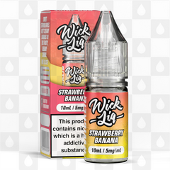 Strawberry Banana by Wick Liq Bar Juice E Liquid | 10ml Nic Salt, Strength & Size: 05mg • 10ml