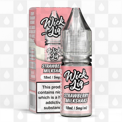Strawberry Milkshake by Wick Liq Bar Juice E Liquid | 10ml Nic Salt, Strength & Size: 05mg • 10ml