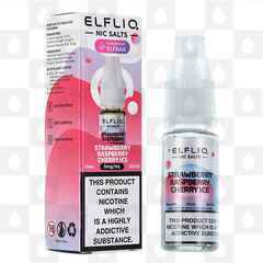 Strawberry Raspberry Cherry Ice by Elfliq | Elf Bar E Liquid | 10ml Nic Salt, Strength & Size: 10mg • 10ml