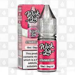 Strawberry by Wick Liq Bar Juice E Liquid | 10ml Nic Salt, Strength & Size: 05mg • 10ml