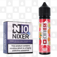 Twisted Fruits | Fruits by RedJuice E Liquid | 60ml Long Fill, Nicotine Type: Nicotine Salt, Strength & Size: 10mg Salt Ice • 60ml • Inc. Shots (50/50)