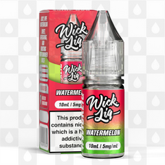 Watermelon by Wick Liq Bar Juice E Liquid | 10ml Nic Salt, Strength & Size: 05mg • 10ml