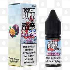 Passionfruit | Summer Cider On Ice by Moreish Puff E Liquid | 10ml Nic Salts, Strength & Size: 10mg • 10ml