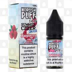 Raspberry | Summer Cider On Ice by Moreish Puff E Liquid | 10ml Nic Salts, Strength & Size: 10mg • 10ml