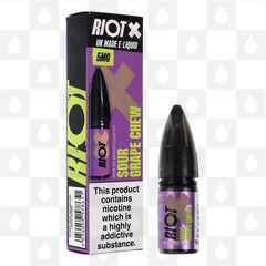 Sour Grape Chew by Riot X E Liquid | 10ml Nic Salt, Strength & Size: 05mg • 10ml