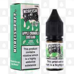 Apple Crumble Custard by Moreish as Flawless E Liquid | 10ml Nic Salt, Strength & Size: 10mg • 10ml