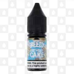 Birthday Cake by Greedy E Liquid | 10ml Nic Salt, Strength & Size: 10mg • 10ml