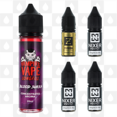 Blood Sukka by Vampire Vape | 60ml Longfill, Nicotine Type: Nicotine Salt, Strength & Size: 3mg Salt • 60ml • Inc. Shots (50/50)
