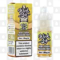 Kiwi Guava Passion Fruit by Wick Liq Bar Juice E Liquid | 10ml Nic Salt, Strength & Size: 10mg • 10ml