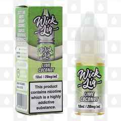 Lime Coconut by Wick Liq Bar Juice E Liquid | 10ml Nic Salt, Strength & Size: 10mg • 10ml