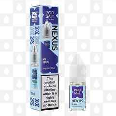 Mr Blue By Nexus Pod Salt E Liquid | 10ml Nic Salt, Strength & Size: 10mg • 10ml