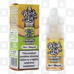 Pineapple Papaya by Wick Liq Bar Juice E Liquid | 10ml Nic Salt, Strength & Size: 10mg • 10ml