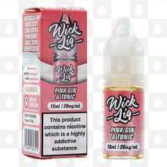 Pink Gin & Tonic by Wick Liq Bar Juice E Liquid | 10ml Nic Salt, Strength & Size: 10mg • 10ml