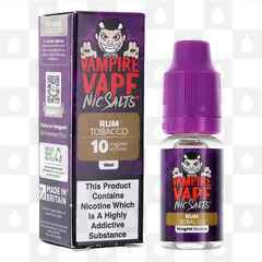 Rum Tobacco | Tobacco Collection by Vampire Vape E Liquid | 10ml Nic Salt, Strength & Size: 10mg • 10ml