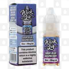 Sour Blue Raspberry by Wick Liq Bar Juice E Liquid | 10ml Nic Salt, Strength & Size: 10mg • 10ml
