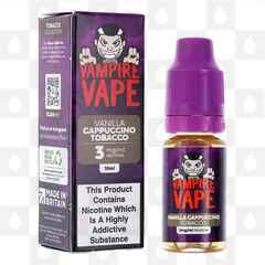 Vanilla Cappuccino Tobacco | Tobacco Collection by Vampire Vape E Liquid | 10ml Bottles, Strength & Size: 03mg • 10ml