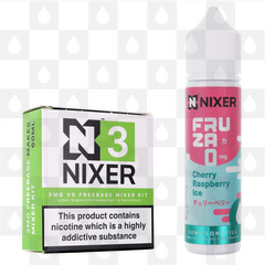 Cherry Raspberry Ice by Fruza E Liquid | 60ml Longfill, Nicotine Type: Regular Nicotine, Strength & Size: 3mg • 60ml • Inc. Shots (70/30)