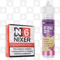 Grape Razz Lemonade by Fruza E Liquid | 60ml Longfill, Nicotine Type: Regular Nicotine, Strength & Size: 6mg • 60ml • Inc. Shots (70/30)