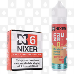 Mandarin Mango Freeze by Fruza E Liquid | 60ml Longfill, Nicotine Type: Regular Nicotine, Strength & Size: 6mg • 60ml • Inc. Shots (70/30)