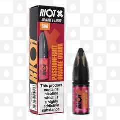 Passionfruit, Orange & Guava by Riot X E Liquid | 10ml Nic Salt, Strength & Size: 05mg • 10ml