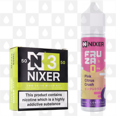 Pink Citrus Crush by Fruza E Liquid | 60ml Longfill, Nicotine Type: Regular Nicotine, Strength & Size: 03mg • 60ml • Inc. Shots (50/50)