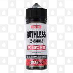 Red Skitz Skitz | Essentials by Ruthless E Liquid | 100ml Short Fill, Strength & Size: 0mg • 100ml (120ml Bottle)