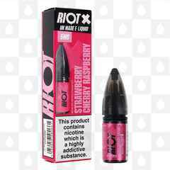 Strawberry, Cherry & Raspberry by Riot X E Liquid | 10ml Nic Salt, Strength & Size: 20mg • 10ml