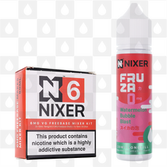 Watermelon Bubble Blast by Fruza E Liquid | 60ml Longfill, Nicotine Type: Regular Nicotine, Strength & Size: 6mg • 60ml • Inc. Shots (70/30)