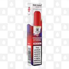 Strawberry Raspberry Blueberry by Bar Juice 5000 E Liquid | 10ml Nic Salt, Strength & Size: 05mg • 10ml