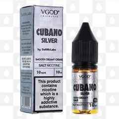 Cubano Silver by VGOD E Liquid | 10ml Nic Salt, Strength & Size: 10mg • 10ml