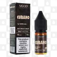Cubano by VGOD E Liquid | 10ml Nic Salt, Strength & Size: 10mg • 10ml