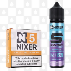Mixed Berry Chill by Swish E Liquid | 60ml Longfill, Nicotine Type: Nicotine Salt, Strength & Size: 5mg Salt • 60ml • Inc. Shots (50/50)