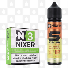 Orange Lemonade by Swish E Liquid | 60ml Longfill, Nicotine Type: Regular Nicotine, Strength & Size: 3mg • 60ml • Inc. Shots (70/30)
