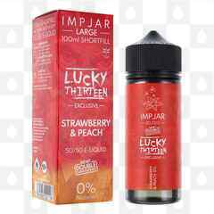 Strawberry Peach by Imp Jar x Lucky 13 E Liquid | 100ml Short Fill, Strength & Size: 0mg • 100ml (120ml Bottle)