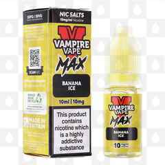 Banana Ice by Vampire Vape Max E Liquid | 10ml Nic Salt, Strength & Size: 20mg • 10ml