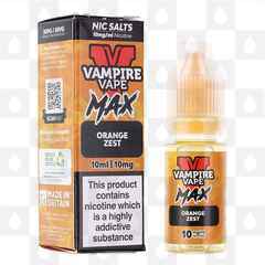 Orange Zest by Vampire Vape Max E Liquid | 10ml Nic Salt, Strength & Size: 20mg • 10ml
