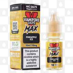 Pineapple Ice by Vampire Vape Max E Liquid | 10ml Nic Salt, Strength & Size: 20mg • 10ml