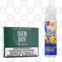 Blueberry Custard by The Custard Company E Liquid | 60ml Longfill, Nicotine Type: Nicotine Salt, Strength & Size: 3mg Salt • 60ml • Inc. Shots (70/30)