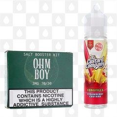 Strawberry Custard by The Custard Company E Liquid | 60ml Longfill, Nicotine Type: Nicotine Salt, Strength & Size: 3mg Salt • 60ml • Inc. Shots (70/30)