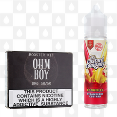 Strawberry Custard by The Custard Company E Liquid | 60ml Longfill, Nicotine Type: Nicotine Free, Strength & Size: 00mg • 60ml (50/50)
