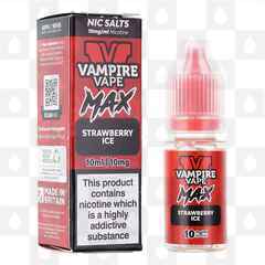 Strawberry Ice by Vampire Vape Max E Liquid | 10ml Nic Salt, Strength & Size: 05mg • 10ml
