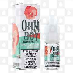Apple Elderflower Garden Mint by Ohm Boy Bar Style E Liquid | 10ml Nic Salt, Strength & Size: 05mg • 10ml