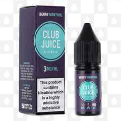 Berry Menthol by Club Juice 50/50 E Liquid | 10ml Bottles, Strength & Size: 12mg • 10ml