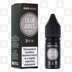 Black Aniseed by Club Juice 50/50 E Liquid | 10ml Bottles, Strength & Size: 12mg • 10ml